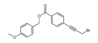 (4-methoxyphenyl)methyl 4-(3-bromoprop-1-ynyl)benzoate结构式