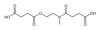 Succinic acid mono-{2-[(3-carboxy-propionyl)-methyl-amino]-ethyl} ester Structure