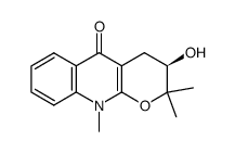 (3R)-2,3,4,10-Tetrahydro-3-hydroxy-2,2,10-trimethyl-5H-pyrano[2,3-b]quinolin-5-one picture