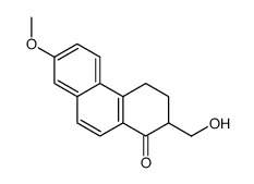 2-(hydroxymethyl)-7-methoxy-3,4-dihydro-2H-phenanthren-1-one结构式