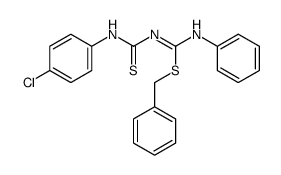 4-S-benzyl-1-p-chlorophenyl-5-phenyl-2,4-isodithiobiuret Structure