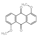 1,5-二甲氧基蒽醌结构式