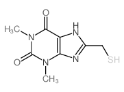 1H-Purine-2,6-dione,3,9-dihydro-8-(mercaptomethyl)-1,3-dimethyl-结构式