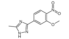 3-(3-methoxy-4-nitrophenyl)-5-methyl-1H-1,2,4-triazole结构式