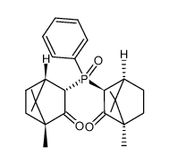 (1R,1'R,3S,3'S)-3,3'-(phenylphosphoryl)bis(1,7,7-trimethylbicyclo[2.2.1]heptan-2-one)结构式