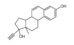 (8R,9S,13S,14S,17R)-17-ethynyl-13-methyl-9,11,12,14,15,16-hexahydro-8H-cyclopenta[a]phenanthrene-3,17-diol结构式