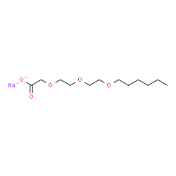 [2-[2-(Hexyloxy)ethoxy]ethoxy]acetic acid sodium salt结构式