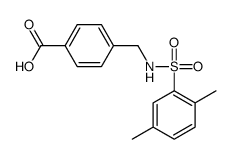 4-(([(2,5-DIMETHYLPHENYL)SULFONYL]AMINO)METHYL)BENZOIC ACID Structure