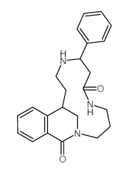 2,13-Methano-2H-2,6,10-benzotriazacyclopentadecine- 1,7-dione,3,4,5,6,8,9,10,11,12,13- decahydro-9-phenyl-,(9S,13S)-结构式