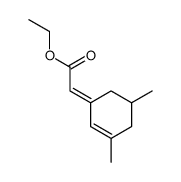 (E)-ethyl 2-(3,5-dimethylcyclohex-2-en-1-ylidene)acetate结构式