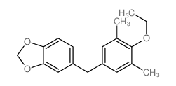 5-[(4-ethoxy-3,5-dimethyl-phenyl)methyl]benzo[1,3]dioxole结构式