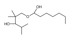 (3R)-1-[(1S)-1-hydroxyheptoxy]-2,2,4-trimethylpentan-3-ol结构式