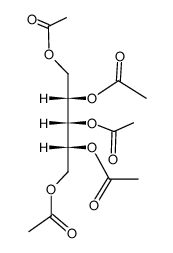 Ribitol pentaacetate结构式