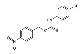 (4-nitrophenyl)methyl N-(4-chlorophenyl)carbamodithioate Structure