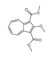 2-Methoxy-azulen-1,3-dicarbonsaeure-dimethylester Structure