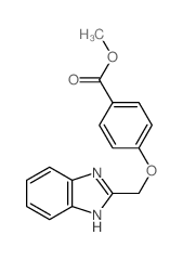 methyl 4-(1H-benzimidazol-2-ylmethoxy)benzoate结构式