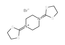 Piperazinium, N,N-bis(2-(1,3-dithiolanylidene))-, dibromide结构式