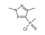 (2,5-dimethyl-2H-1,2,3-diazaphosphol-4-yl)(methyl)phosphinothioic chloride Structure