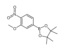 3-甲氧基-4-硝基苯硼酸频那醇酯结构式