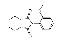 (3aR,7aS)-2-(2-Methoxy-phenyl)-3a,4,7,7a-tetrahydro-isoindole-1,3-dione结构式