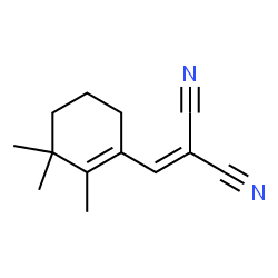 Propanedinitrile, [(2,3,3-trimethyl-1-cyclohexen-1-yl)methylene]- (9CI)结构式