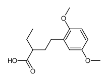 2-ethyl-4-(2'5'-dimethoxyphenyl) butyric acid Structure