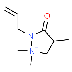 Pyrazolidinium, 1,1,4-trimethyl-3-oxo-2-(2-propenyl)- (9CI)结构式