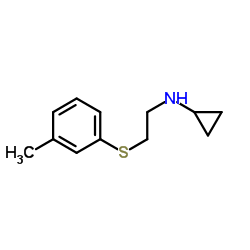 Cyclopropylamine, N-[2-(m-tolylthio)ethyl]- (8CI)结构式