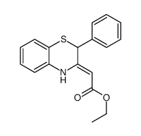 ethyl 2-(2-phenyl-4H-1,4-benzothiazin-3-ylidene)acetate结构式