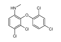 3,4-dichloro-2-(2,4-dichlorophenoxy)-N-methylaniline结构式