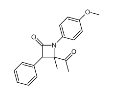 4-acetyl-1-(4-methoxyphenyl)-4-methyl-3-phenylazetidin-2-one Structure