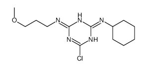 6-chloro-2-N-cyclohexyl-4-N-(3-methoxypropyl)-1,3,5-triazine-2,4-diamine Structure