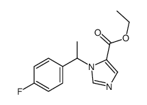 ethyl 3-[1-(4-fluorophenyl)ethyl]imidazole-4-carboxylate structure