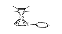 (tetramethylcyclobutadiene)(1-phenylborinato)cobalt Structure