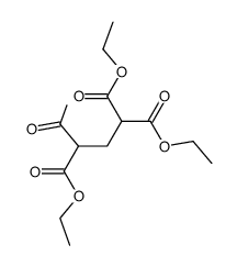 4-oxo-pentane-1,1,3-tricarboxylic acid triethyl ester结构式