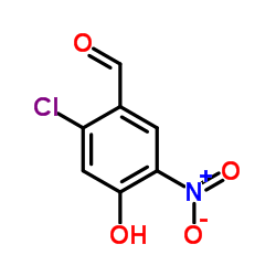 2-Chloro-4-hydroxy-5-nitrobenzaldehyde Structure