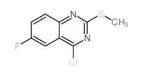 4-氯-6-氟-2-(甲基硫代)-喹唑啉结构式