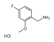 4-Fluoro-2-methoxybenzylamine hydrochloride structure