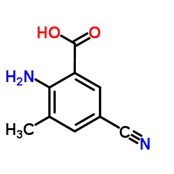 2-Amino-5-cyano-3-methylbenzoic acid Structure