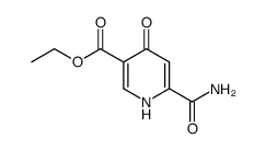 6-Carbamoyl-4-oxo-1,4-dihydro-pyridine-3-carboxylic acid ethyl ester Structure