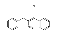 3-amino-2,4-diphenyl-2E-butenenitrile结构式