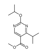 5-Pyrimidinecarboxylic acid, 2-(1-methylethoxy)-4-(1-methylethyl)-, methyl ester结构式