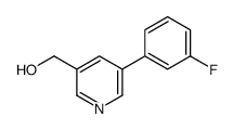 [5-(3-fluorophenyl)pyridin-3-yl]methanol结构式