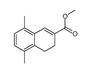 methyl 5,8-dimethyl-3,4-dihydronaphthalene-2-carboxylate结构式