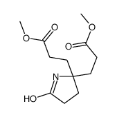 methyl 3-[2-(3-methoxy-3-oxopropyl)-5-oxopyrrolidin-2-yl]propanoate Structure