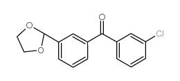 3-CHLORO-3'-(1,3-DIOXOLAN-2-YL)BENZOPHENONE图片