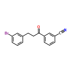 3-[3-(3-Bromophenyl)propanoyl]benzonitrile picture