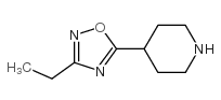 4-(3-Ethyl-1,2,4-oxadiazol-5-yl)piperidine structure