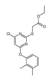 ethyl ((4-chloro-6-((2,3-dimethylphenyl)oxy)-2-pyrimidinyl)thio)acetate结构式