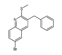 3-benzyl-6-bromo-2-methylsulfanylquinoline Structure